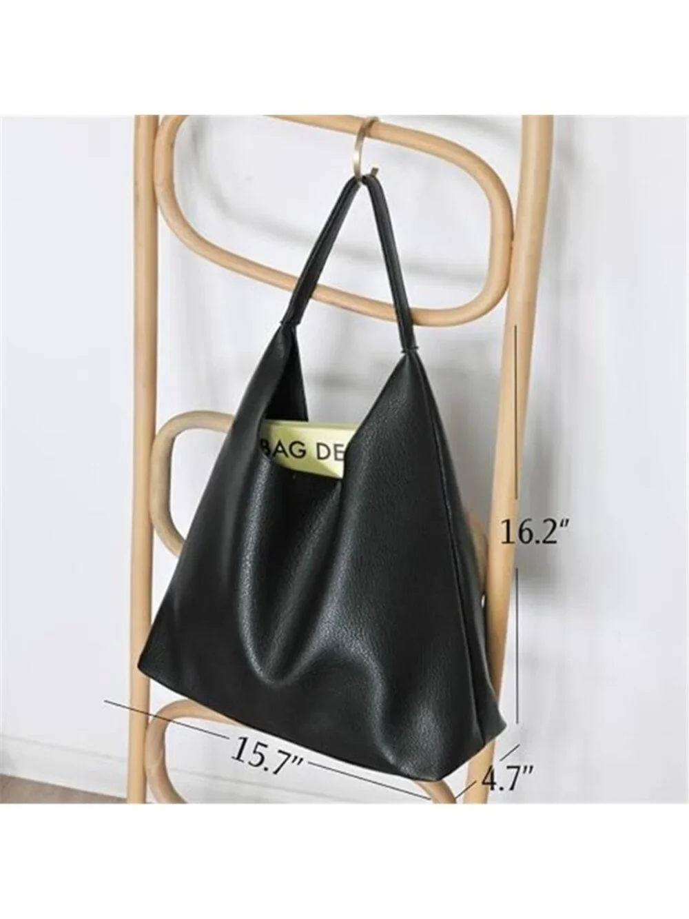 Hobo Bags Soft Vegan Leather Shoulder Handbag Slouchy Tote Purses